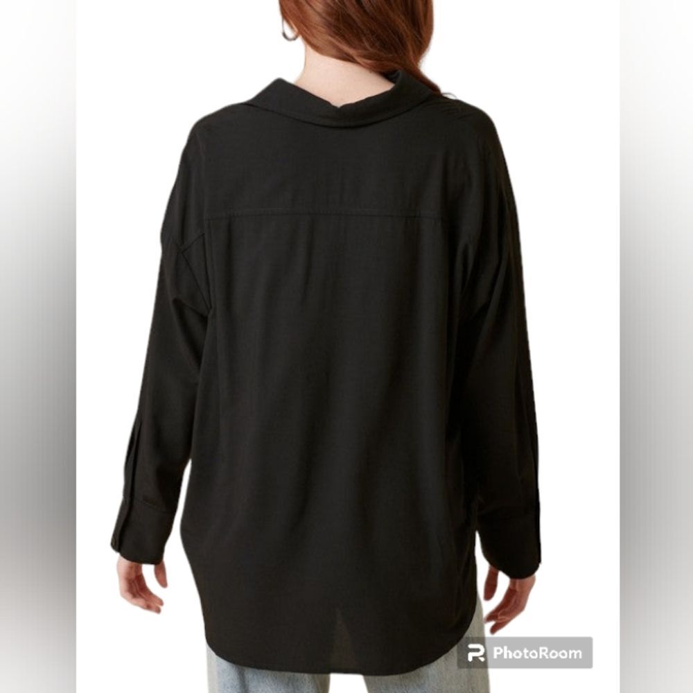 Women's Button-Down Shirt Lg Sleeves & Collar. XS Loose Fit. - Picture 3 of 3